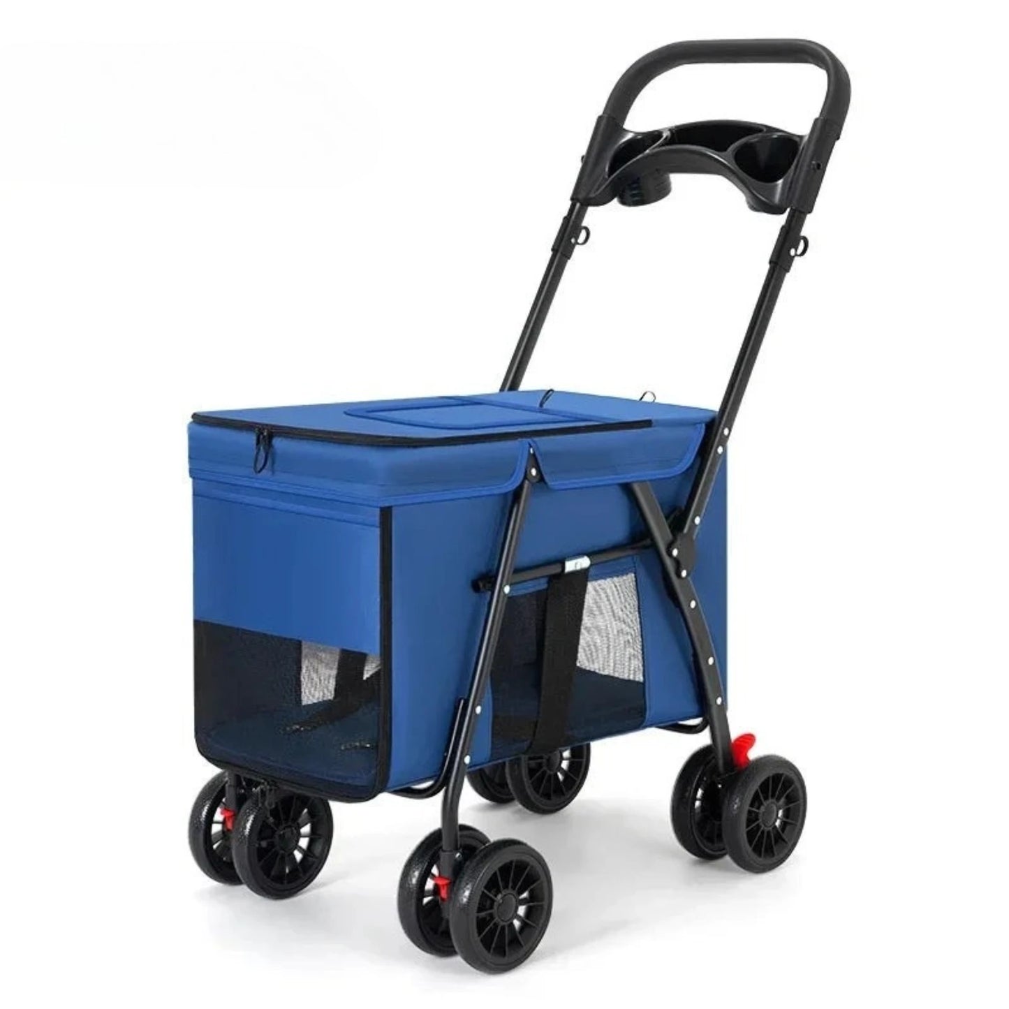 EasyRoll Pet Stroller – Carrito de Viaje Plegable para Perros y Gatos