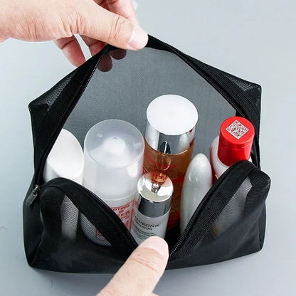 GlamMesh – Set de Organizadores de Maquillaje en Malla