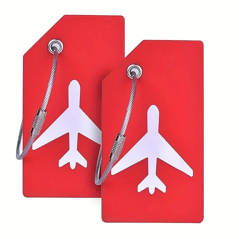 SwiftTag Duo – Etiquetas Minimalistas de Silicona para Equipaje (Pack de 2)