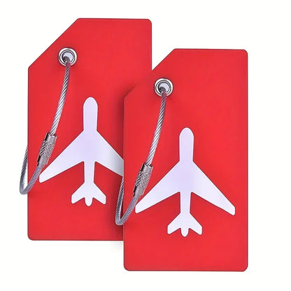 SwiftTag Duo – Etiquetas Minimalistas de Silicona para Equipaje (Pack de 2)