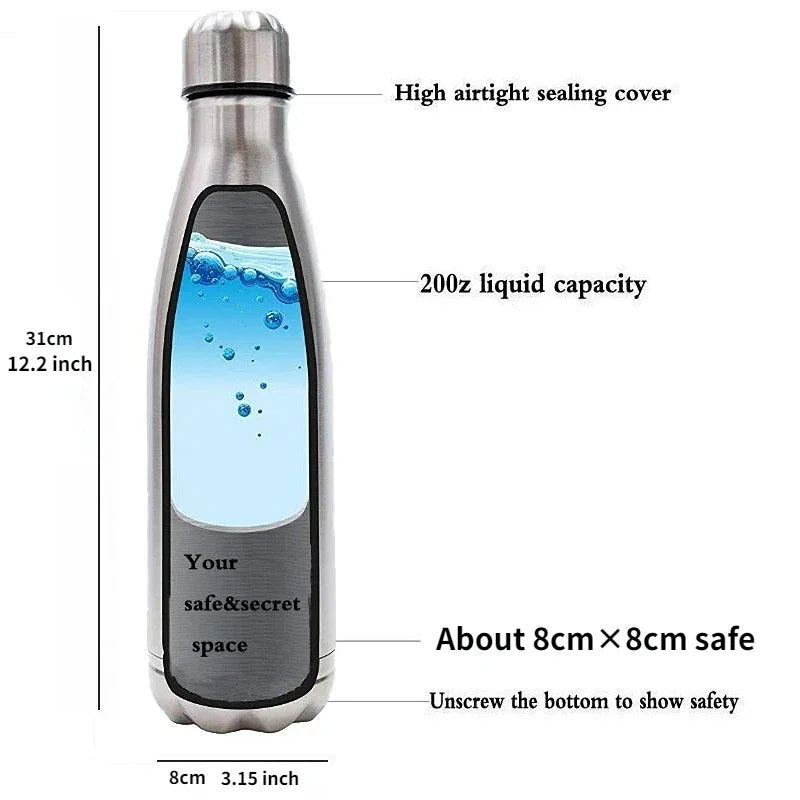 SafeSip 750ml – Botella con Compartimento Secreto