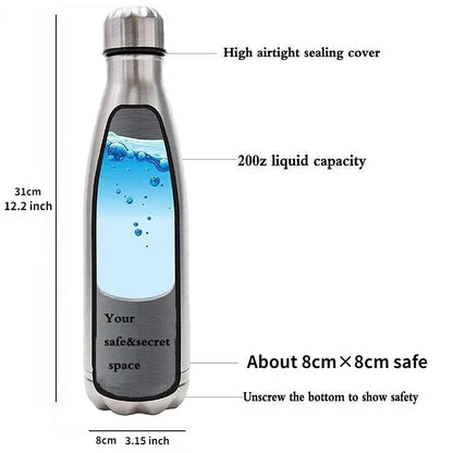 SafeSip 750ml – Botella con Compartimento Secreto