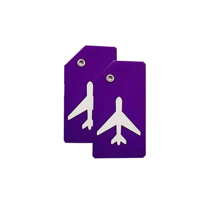 SwiftTag Duo – Etiquetas Minimalistas de Silicona para Equipaje (Pack de 2)