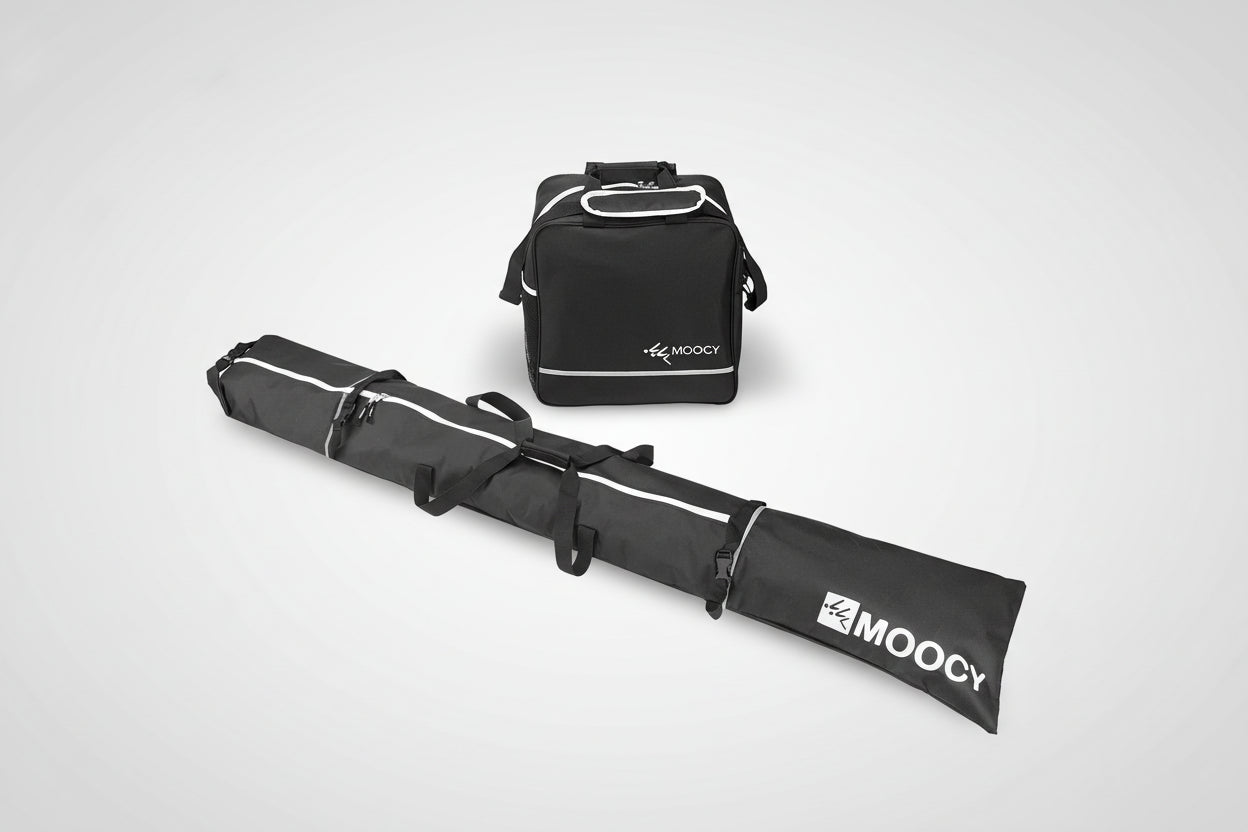 SnowTravel Set - Set 2 en 1 bolsa esquís/snowboard y bolsa accesorios