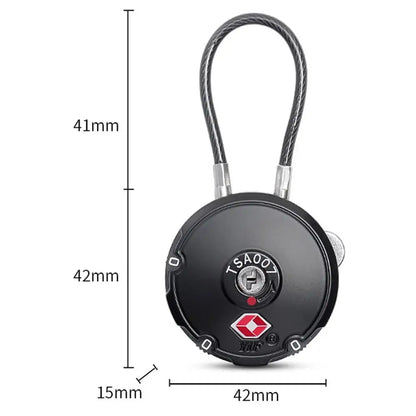 TSA SecureLock – Combination Luggage Lock with Steel Cable