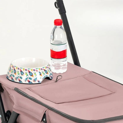 EasyRoll Pet Stroller – Carrito de Viaje Plegable para Perros y Gatos