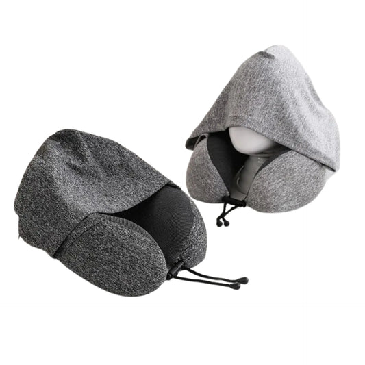 ComfyTravel - Hooded Memory Foam U Pillow
