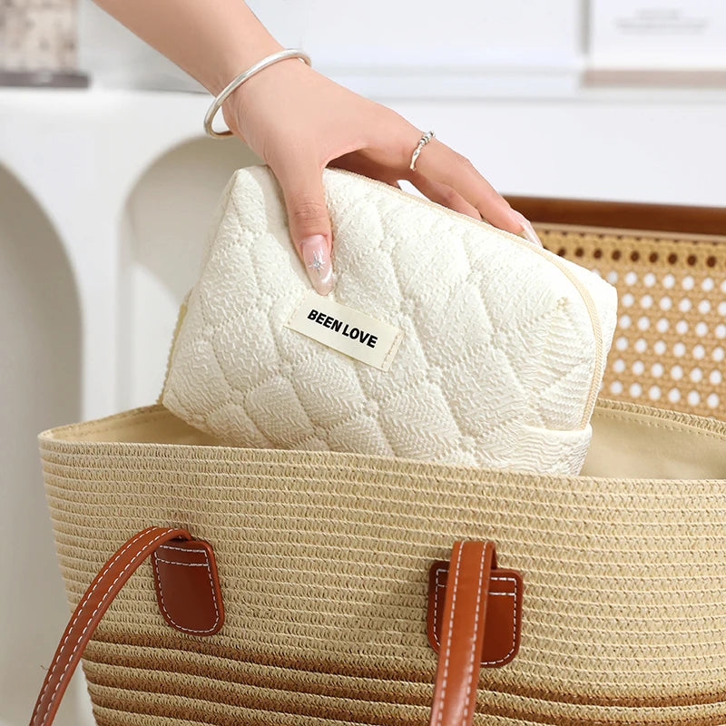 CottonPouch – Floral Cotton Toiletry Bag 