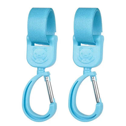 StrollHook – Ganchos Giratorios 360° para Cochecito de Bebé (Pack 2)