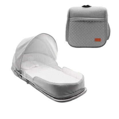 BabyGo Crib – Cuna Portátil Multifuncional para Bebés con Red Antimosquitos