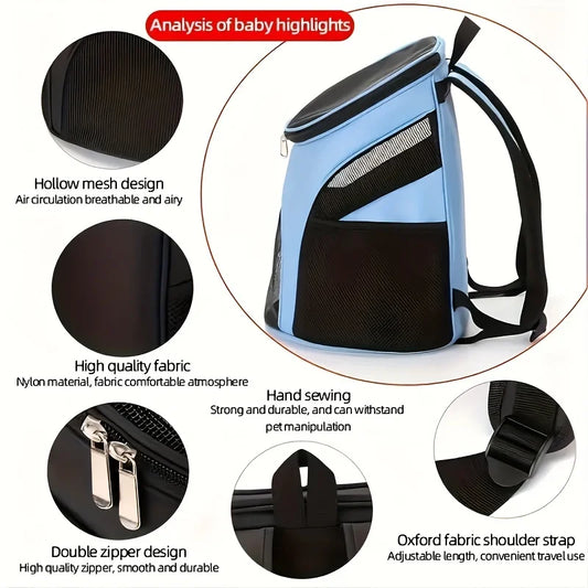 PetAirPack – Mochila Transpirable y Plegable para Perros de Hasta 20 kg