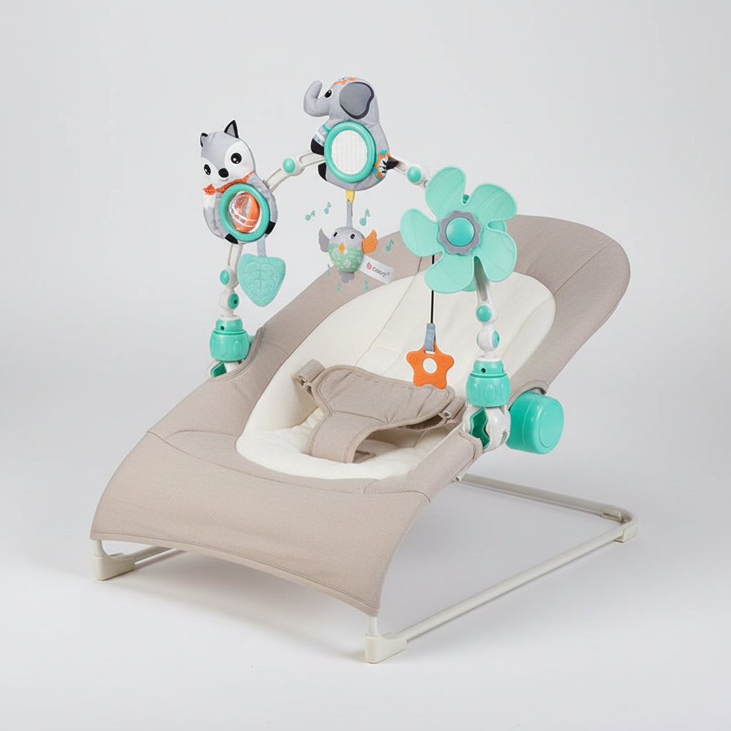 PlayArc – Arco de Juguetes Musical para Cochecito y Asiento de Bebé