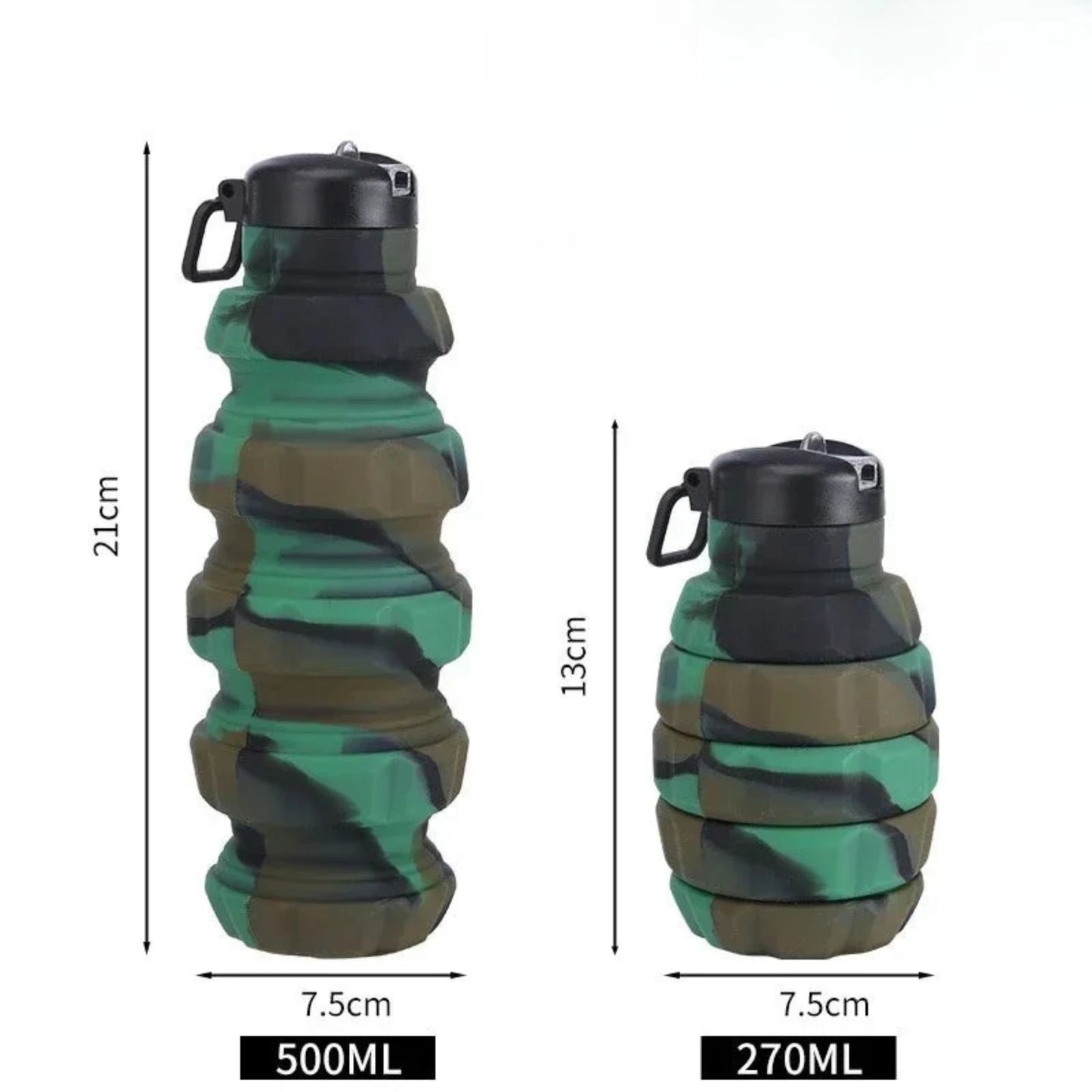 FlexSip2 – Botella de Agua Plegable de Silicona