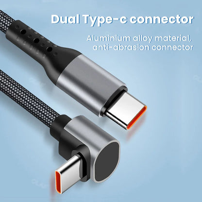 FlexiCharge - Cable USB Tipo C 90 Grados