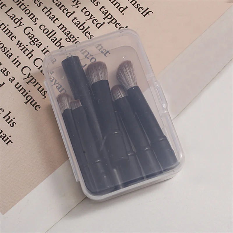 GlamOn-the-Go – Set de 6 Brochas Mini para Viajes