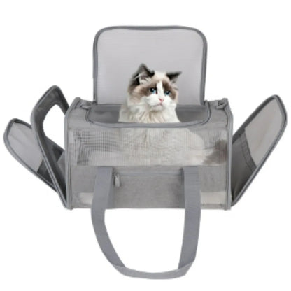 AeroComfort Pet – Transportín de Viaje Antisofoco con Cojín Acolchado