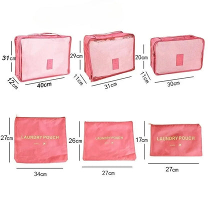 Pack&Go - Set de Organizadores de Viaje XL de 6 Piezas