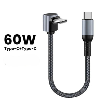 FlexiCharge - Cable USB Tipo C 90 Grados