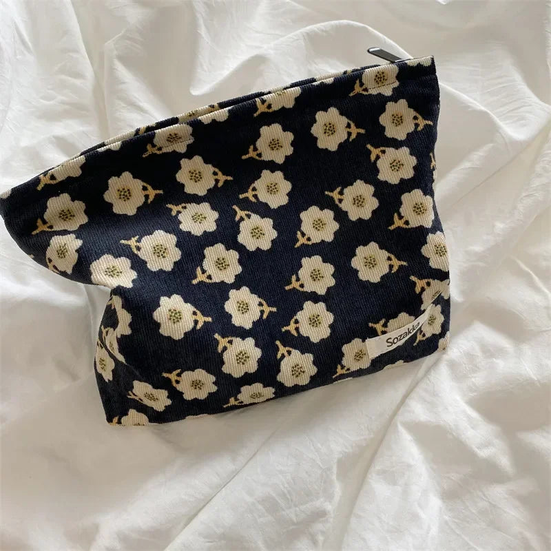 Velvet Bloom – Quilted Velvet Toiletry Bag