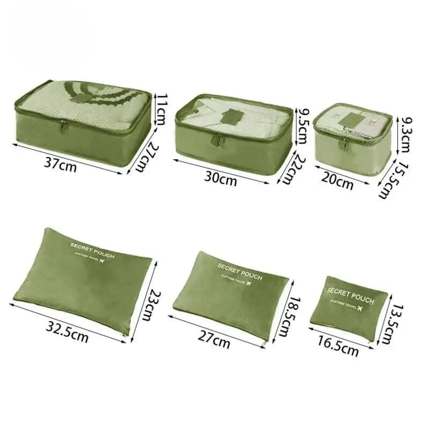 Pack&Go - Set de Organizadores de Viaje XL de 6 Piezas