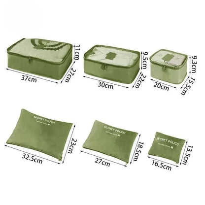Pack&Go - Set de Organizadores de Viaje XL de 6 Piezas