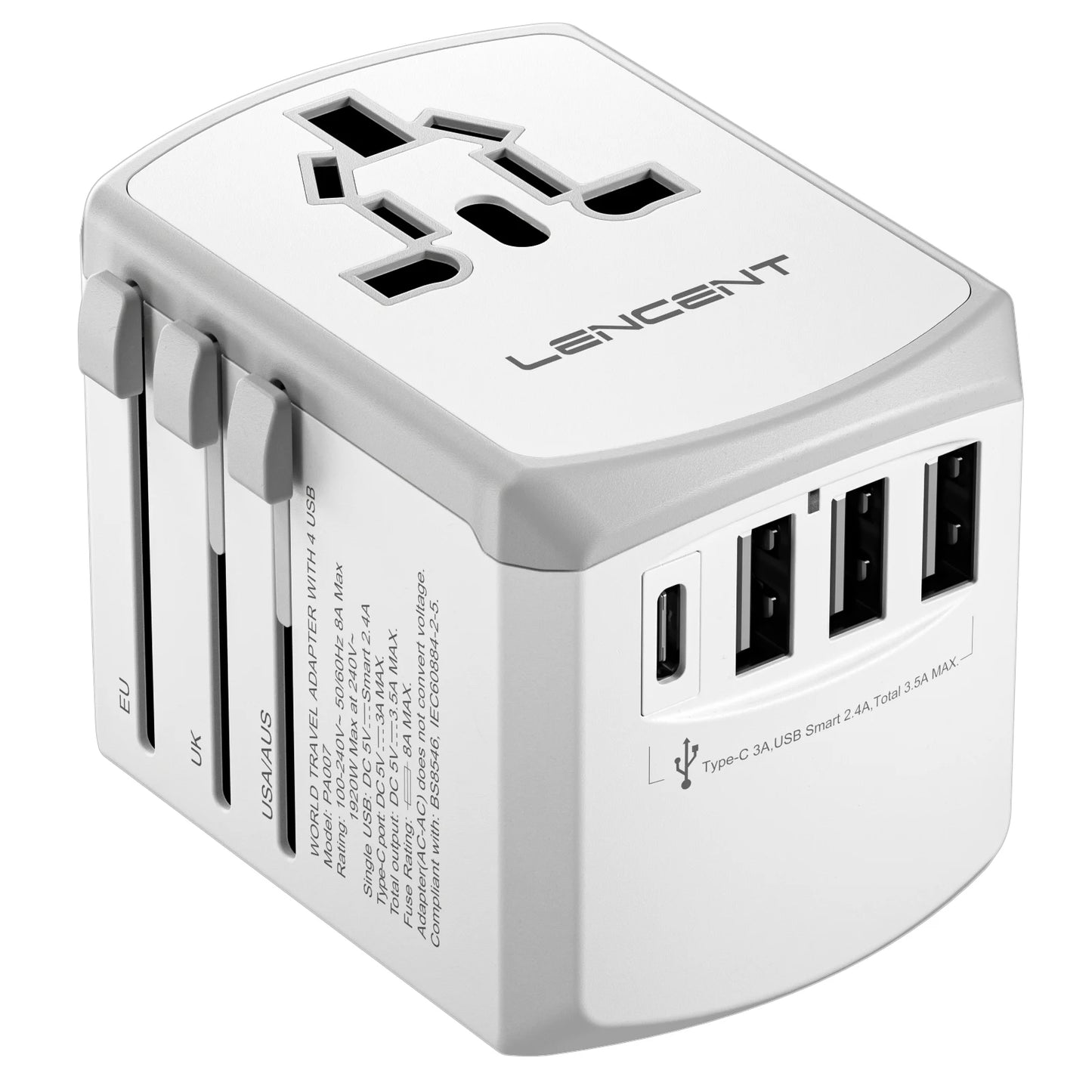PowerWorld – Universal Adapter with Fast Charging