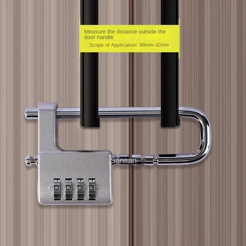 LockMaster U – Candado Mecánico Ajustable para Puertas
