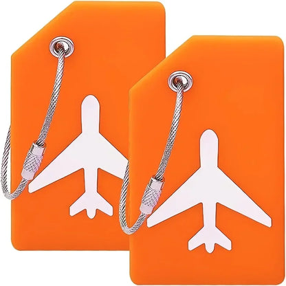 SwiftTag Duo – Etiquetas Minimalistas de Silicona para Equipaje (Pack de 2)