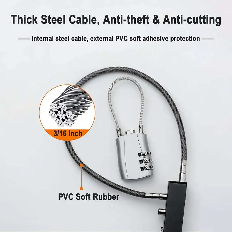 SecureFlex – Candado de Cable con Combinación Reseteable