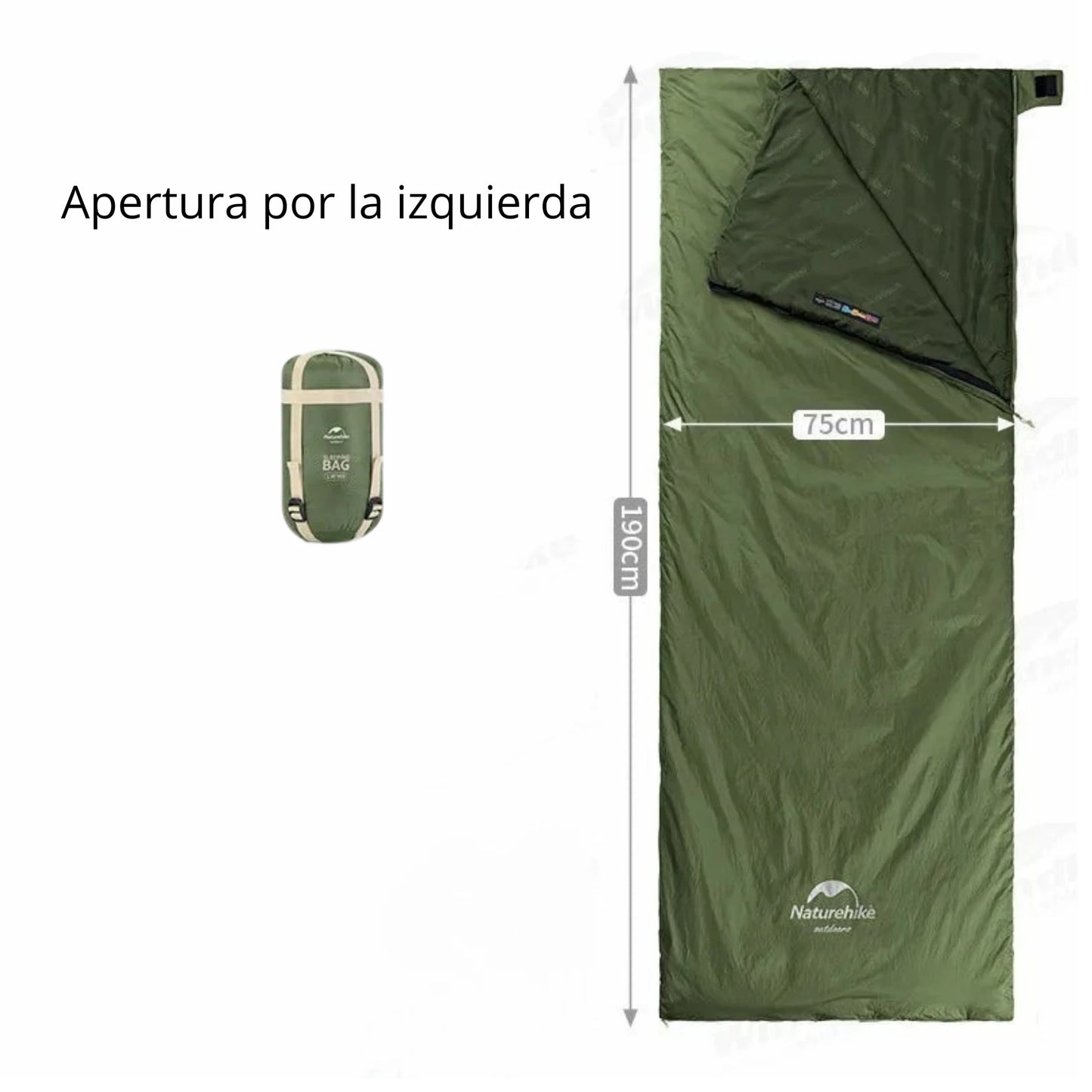 Naturehike-saco de dormir de algodón ultraligero para acampar, impermeable para pareja individual saco de dormir, senderismo turístico, primavera y verano, LW180
