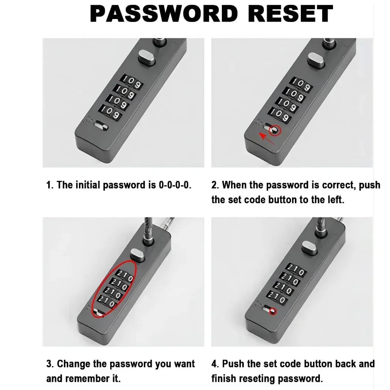 SecureFlex – Candado de Cable con Combinación Reseteable