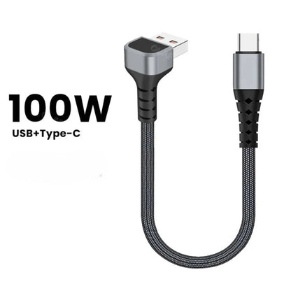 FlexiCharge - Cable USB Tipo C 90 Grados