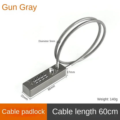 SecureFlex – Candado de Cable con Combinación Reseteable
