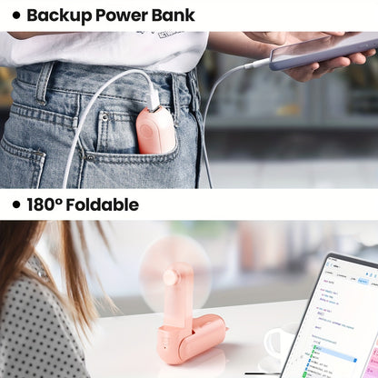 BreezeGo – Mini Ventilador Portátil Recargable