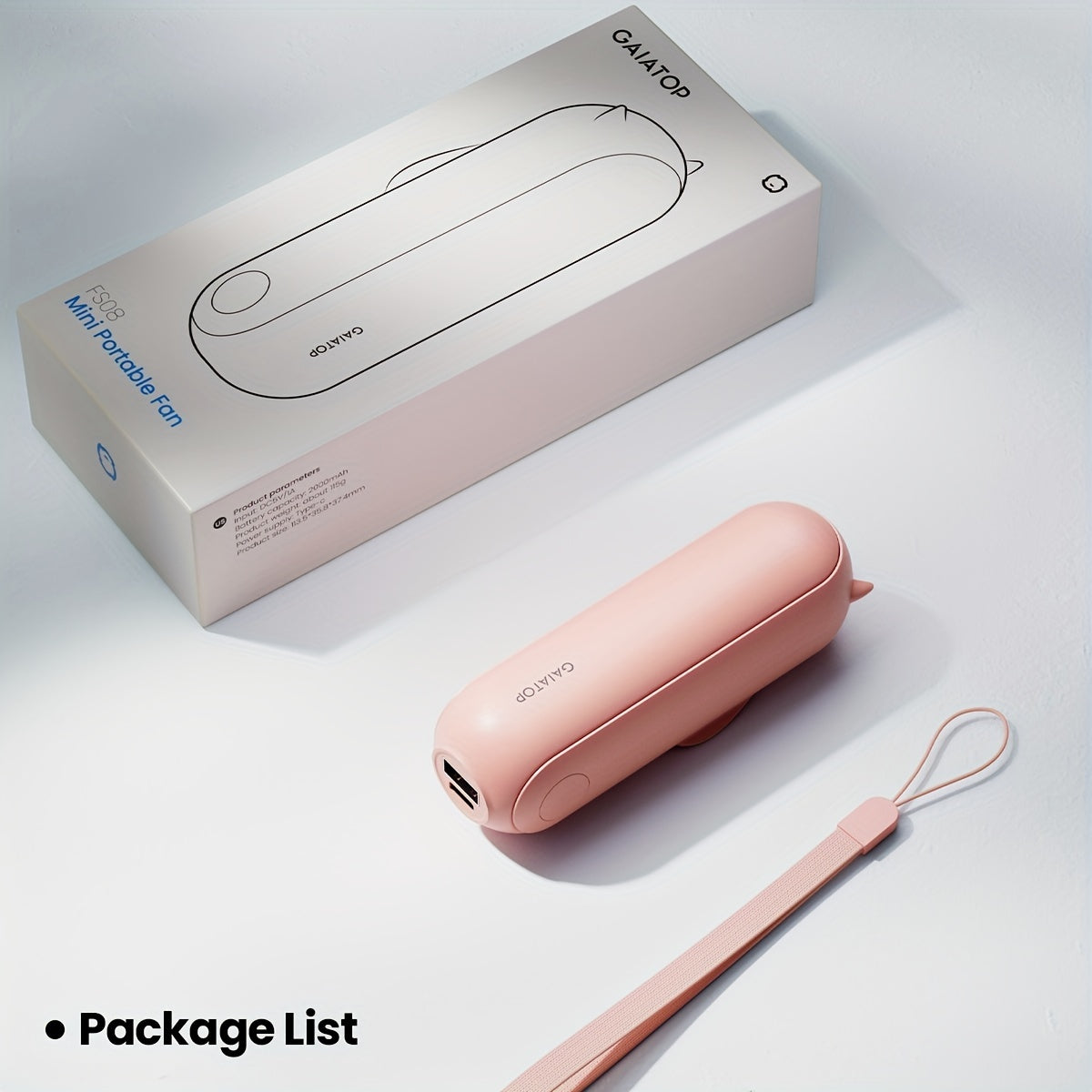 BreezeGo – Mini Ventilador Portátil Recargable