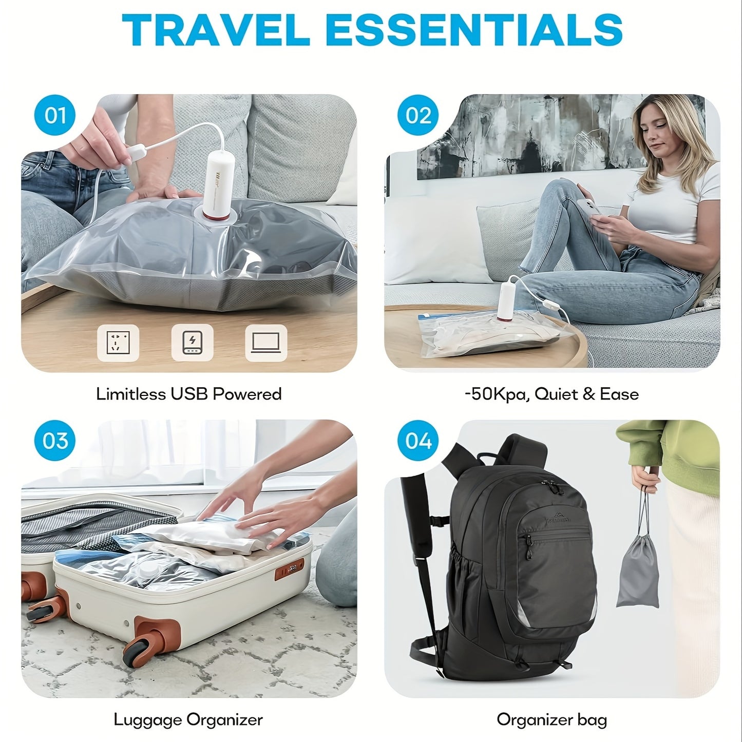 SealGo – Mini Sellador al Vacío Portátil USB