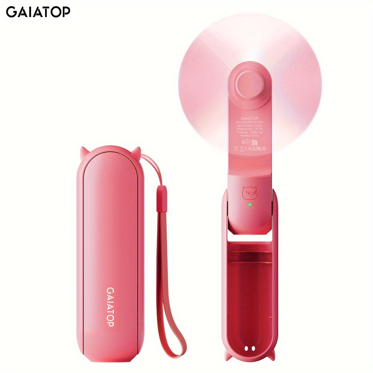 BreezeGo – Mini Ventilador Portátil Recargable