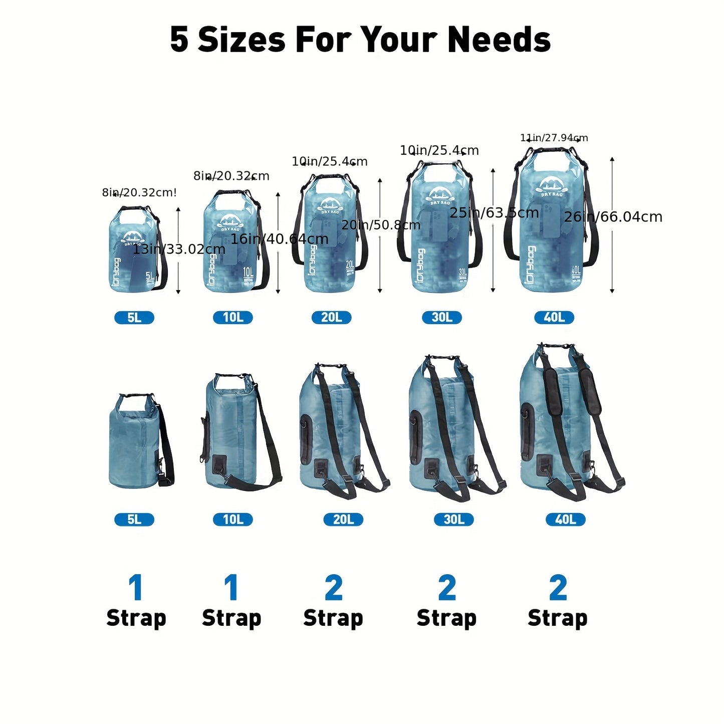 DryVault– Mochila Impermeable Outdoor (5L–40L)