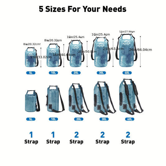 DryVault– Mochila Impermeable Outdoor (5L–40L)