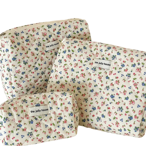 BlossomTote – Neceser Vintage de Algodón Acolchado